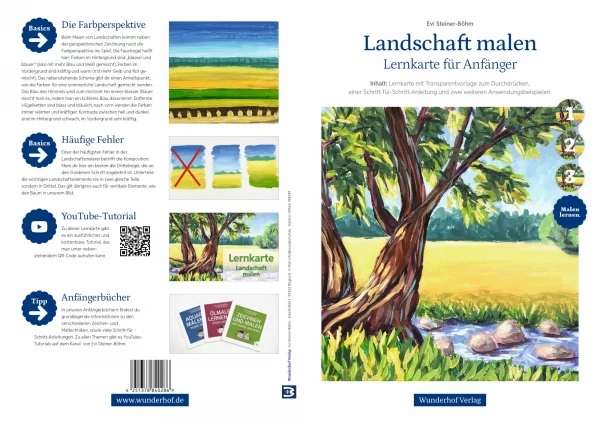 Landschaft malen - DIN A4 Lernkarte